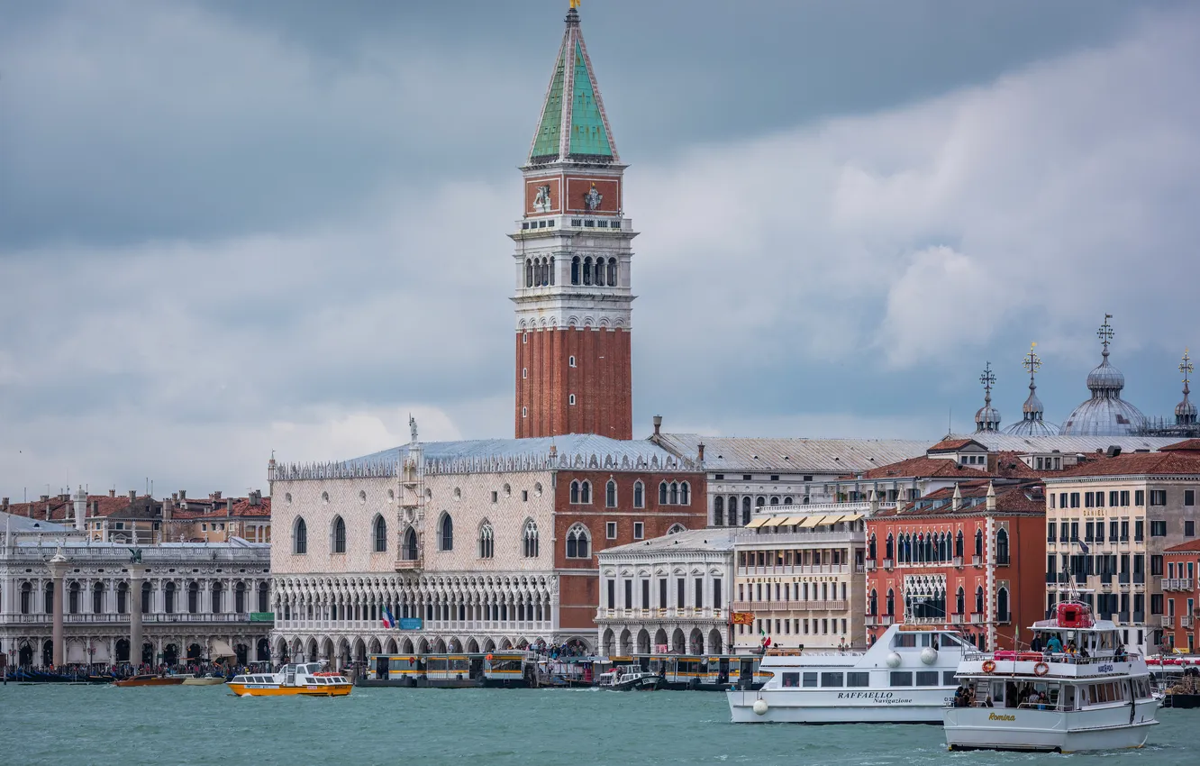 Photo wallpaper building, tower, Italy, Venice