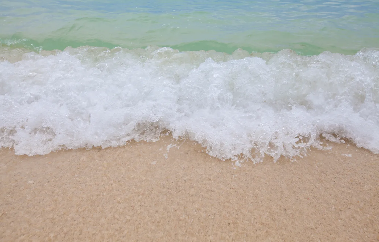 Photo wallpaper sand, sea, wave, beach, summer, summer, beach, sea
