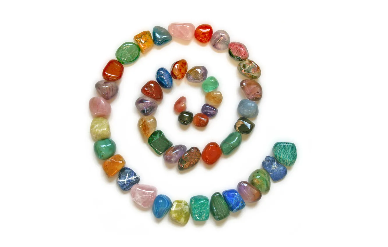 Photo wallpaper minimalism, spiral, bright colors