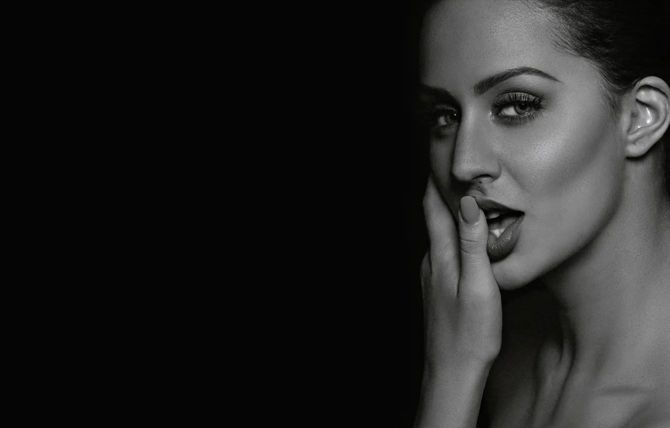 Photo wallpaper girl, hot, sexy, eyes, smile, beautiful, figure, model