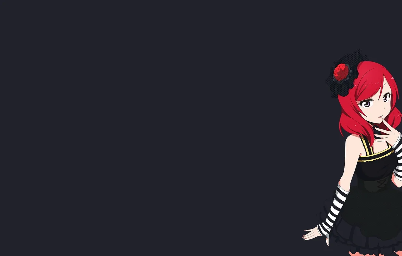 Photo wallpaper girl, anime, hat, beauty, veil, Maki Nishikino, Love Live !, Nishikino Maki