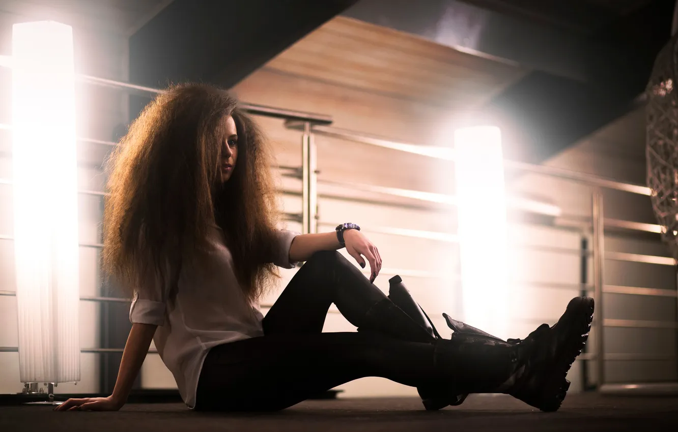 Photo wallpaper look, model, hair, legs, Matejka Katič