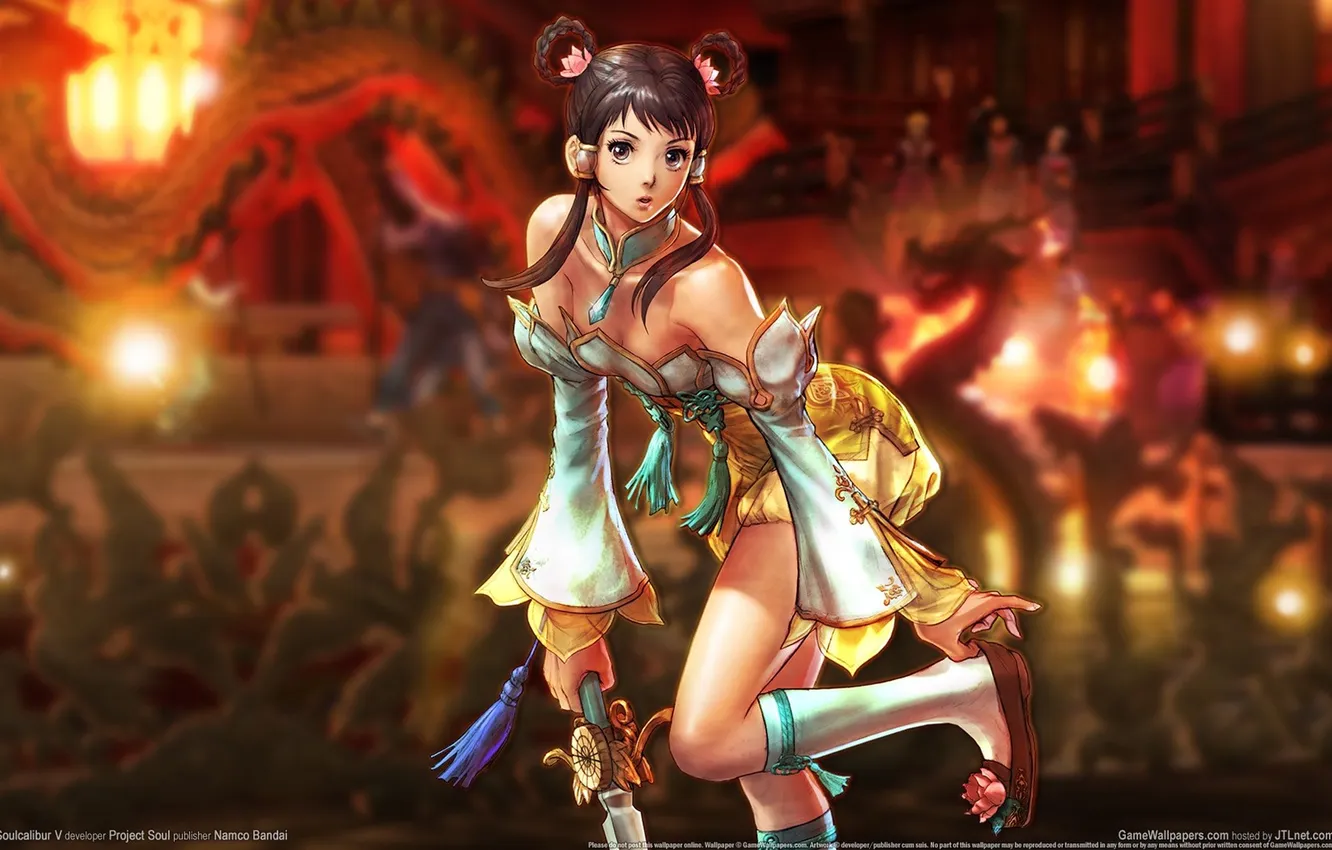 Photo wallpaper girl, sword, fighter, fighting, Chan, SoulCalibur V, Soul Calibur 5