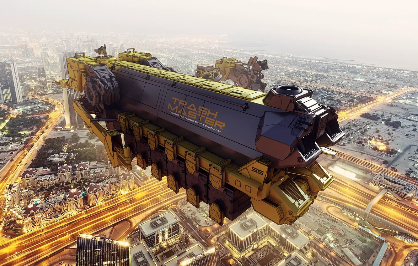 Photo wallpaper style, fiction, transport, technique, the concept, fantasy, modern, science fiction