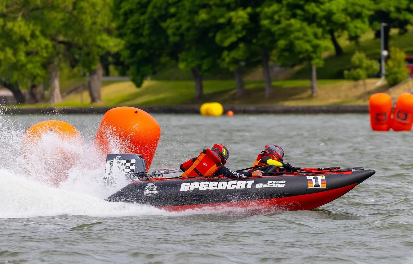 Photo wallpaper race, boat, speed