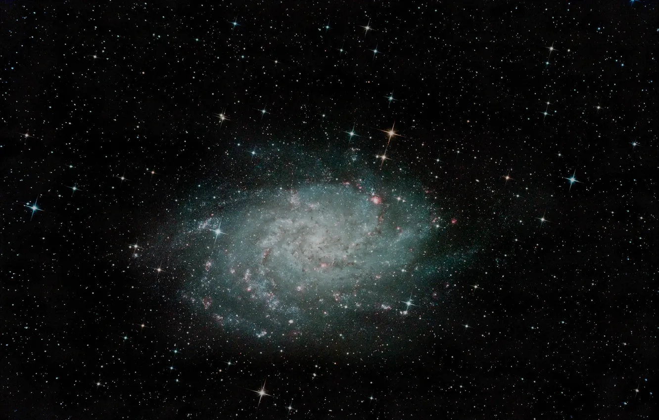 Photo wallpaper spiral galaxy, M 33, in the constellation, Triangle, NGC 598