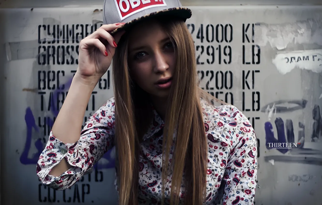 Photo wallpaper girl, photographer, cap, girl, photography, photographer, obey, Thirteen