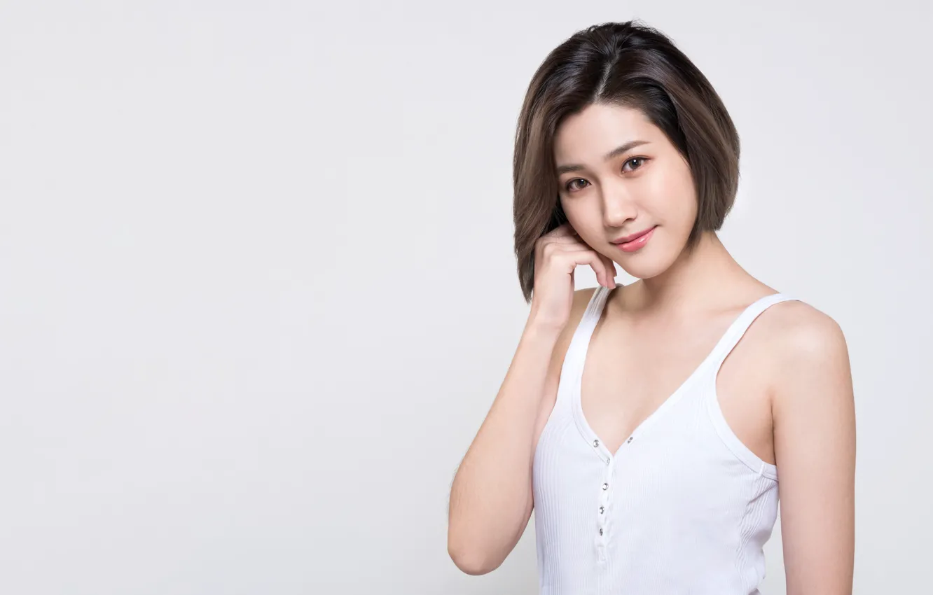 Photo wallpaper look, girl, sweetheart, Asian