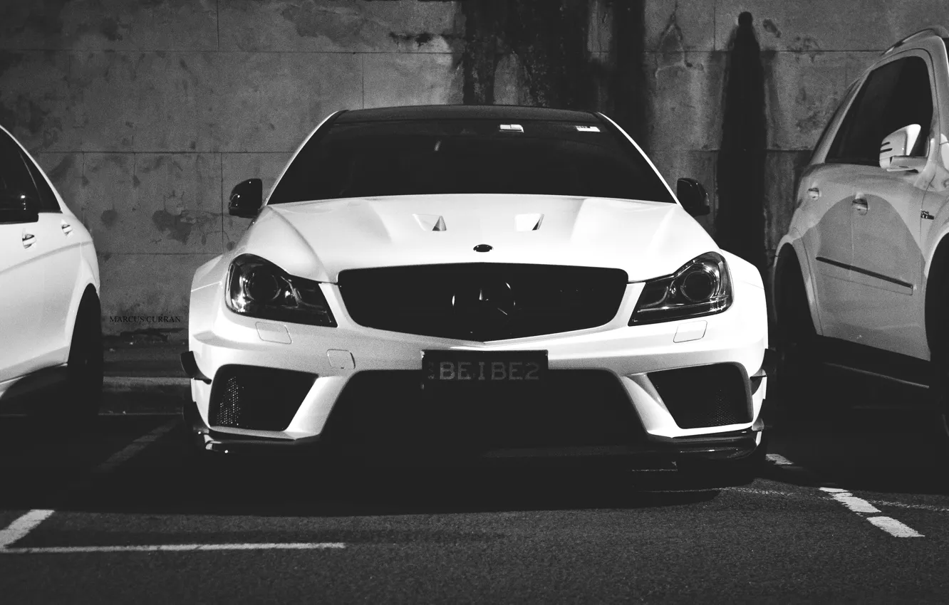 Photo wallpaper Mercedes, AMG, C63