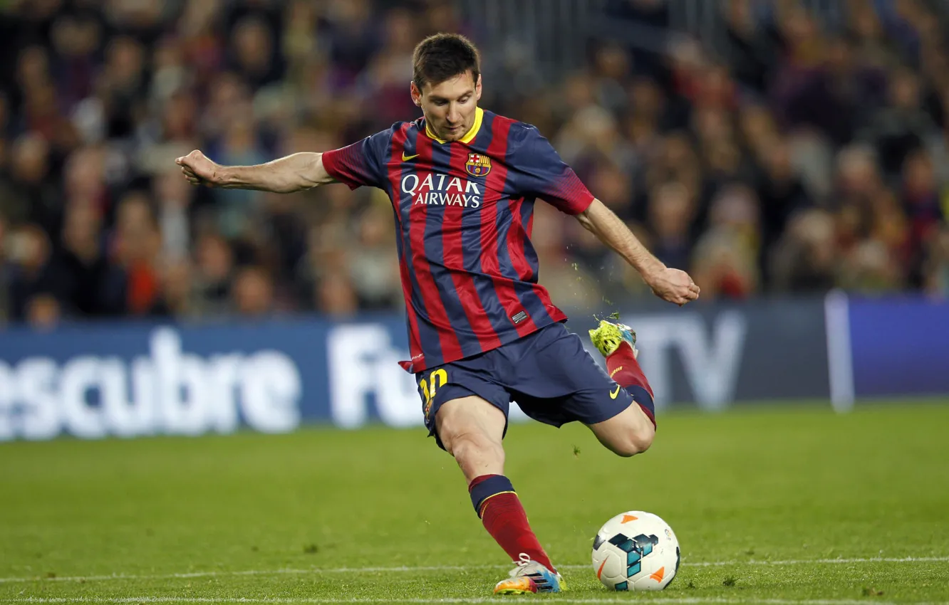 Photo wallpaper Messi, FC Barcelona, best forward