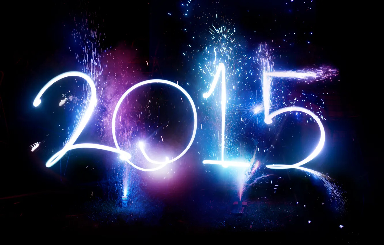 Photo wallpaper salute, New Year, New Year, Happy, 2015