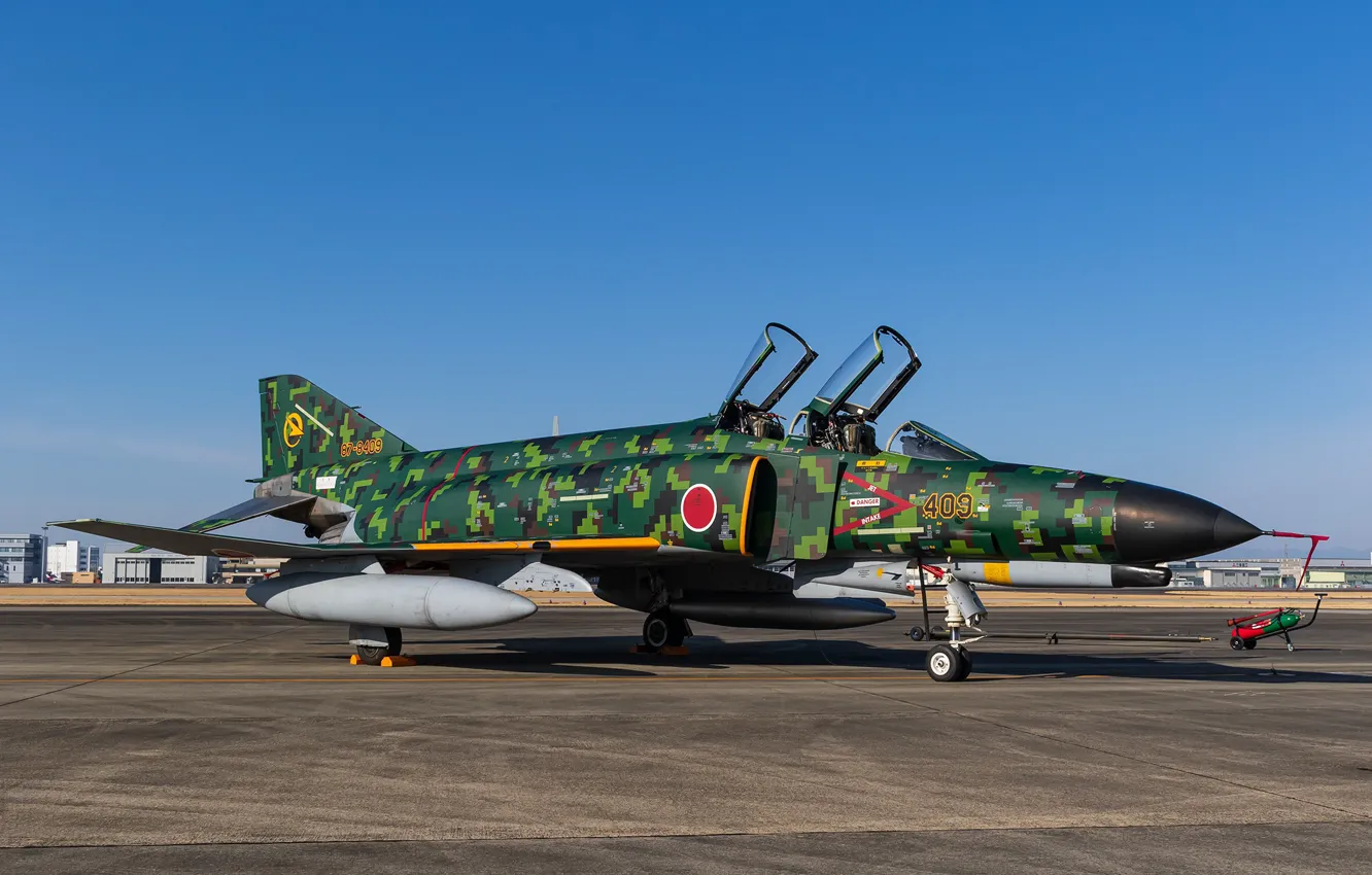 Photo wallpaper fighter, multipurpose, Phantom II, "Phantom", F-4EJ