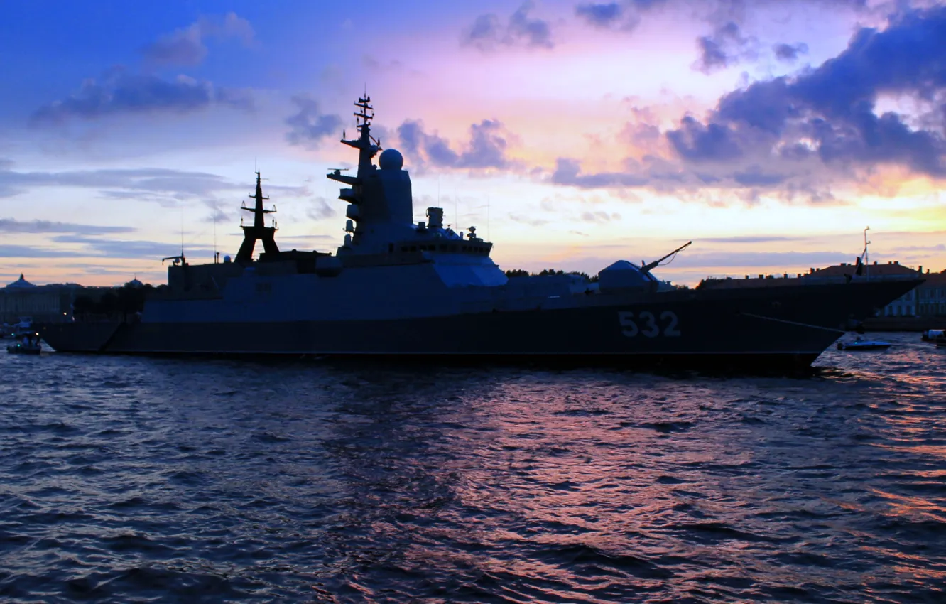 Photo wallpaper ship, Navy, Corvette, guard, "Brisk", the Baltic fleet