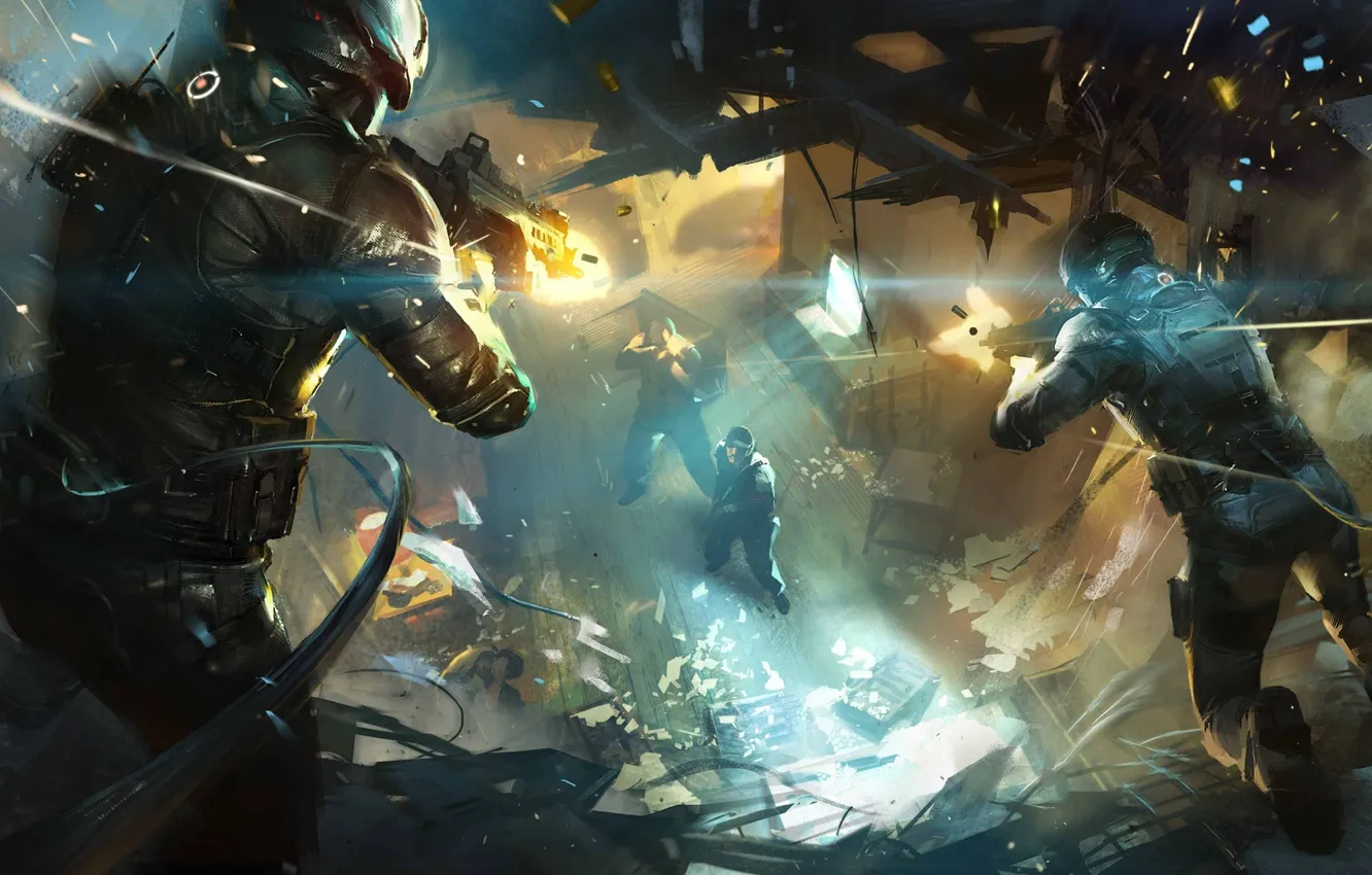 Photo wallpaper the bandits, storm, special forces, speperate, Rainbow 6