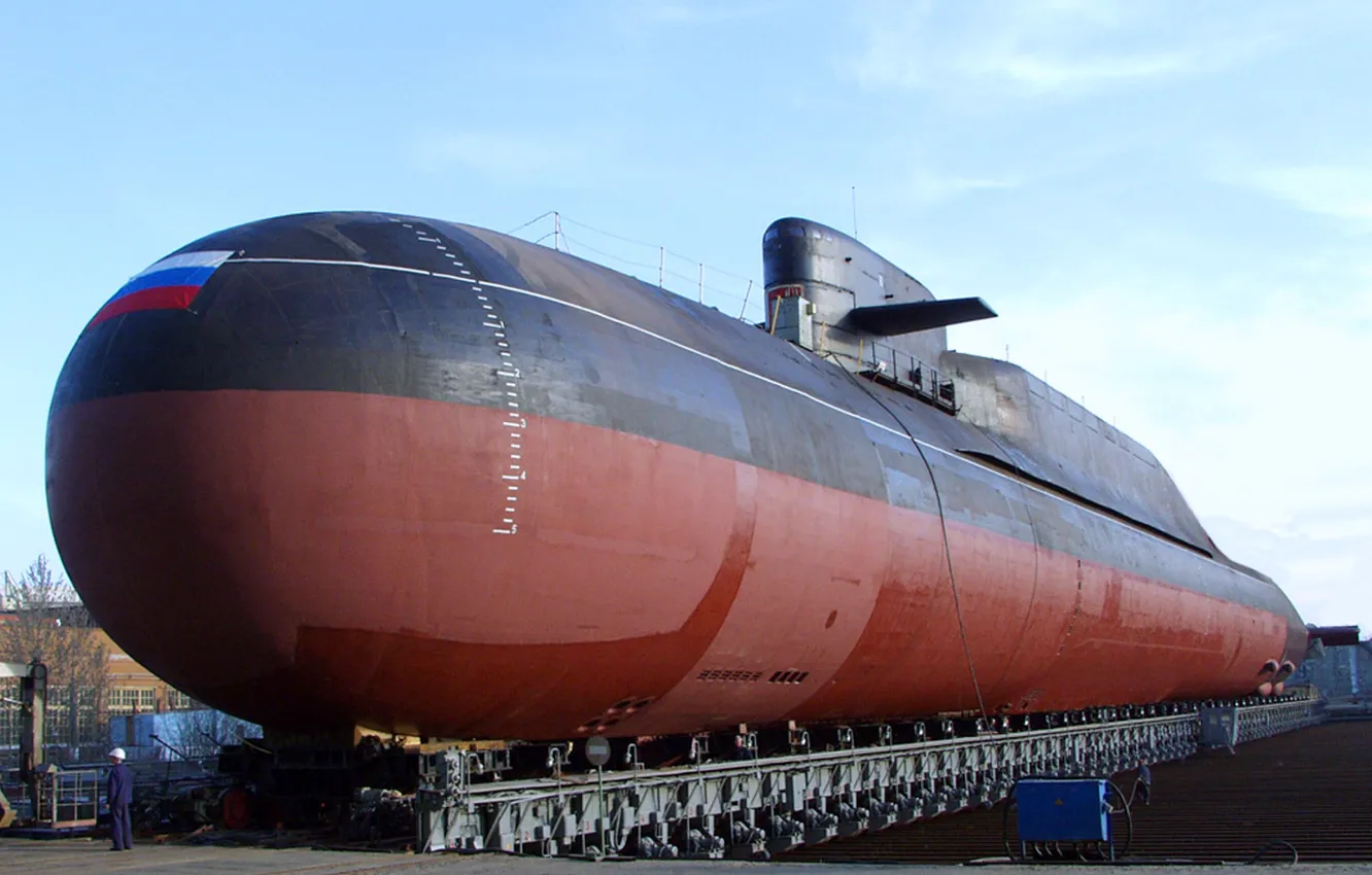 Photo wallpaper boat, submarine, underwater, atomic, stapel