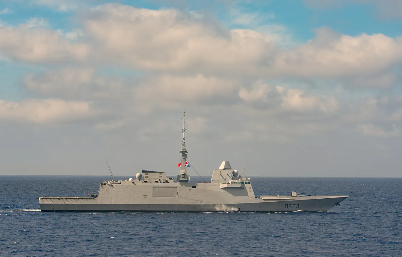 Photo wallpaper France, frigate, Languedoc