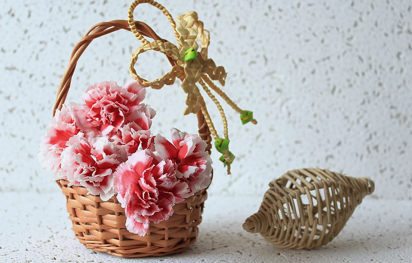 Photo wallpaper background, basket, clove