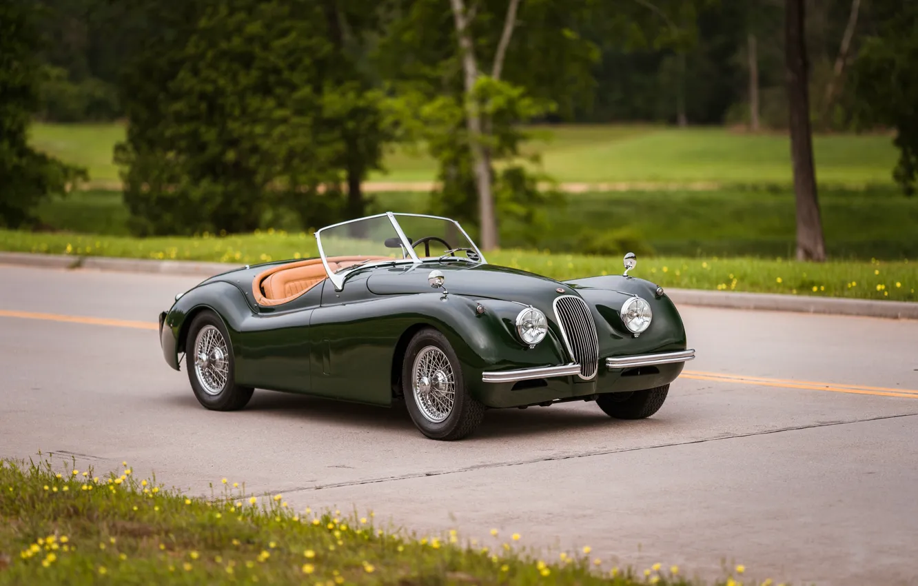 Photo wallpaper Jaguar, 1954, XK120, Jaguar XK120 SE Roadster