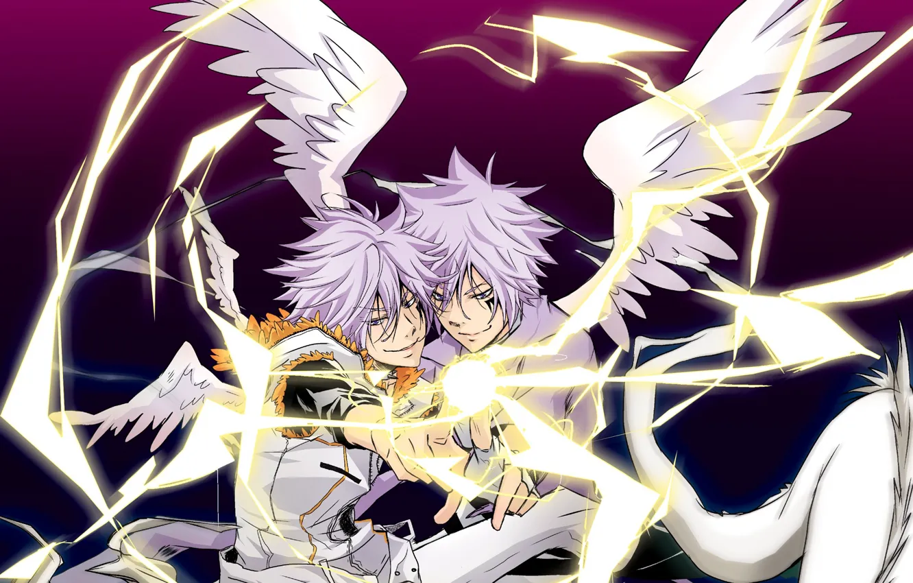 Photo wallpaper angel, anime, guy, Byakuran, Byakuran, Katekyo Hitman REBORN!