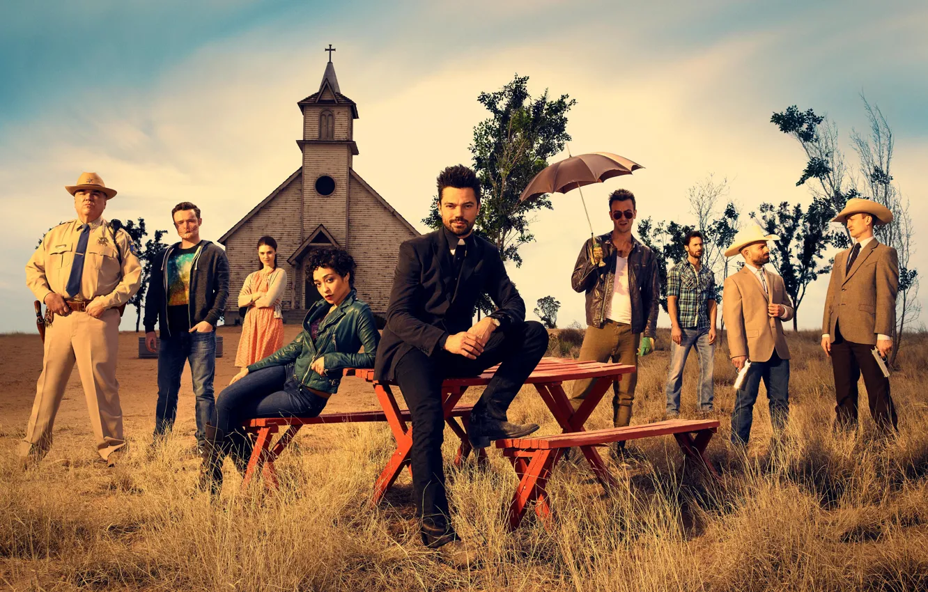 Photo wallpaper the series, joseph gilgun, Dominic Cooper, Cassidy, Ruth Negga, Preacher, The preacher, Lucy Mildred Ursula …