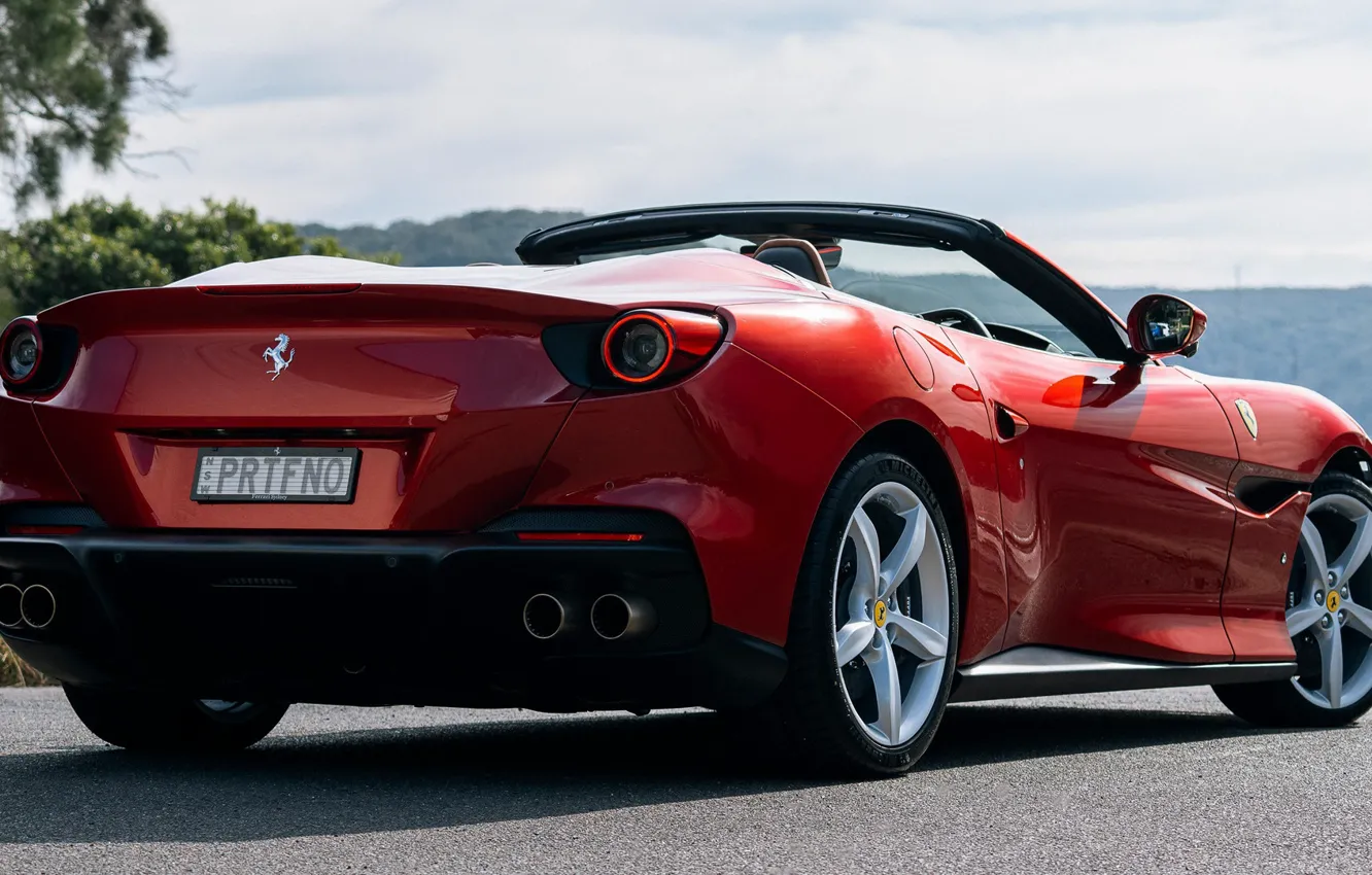 Photo wallpaper convertible, exterior, 2021, Ferrari Portofino M