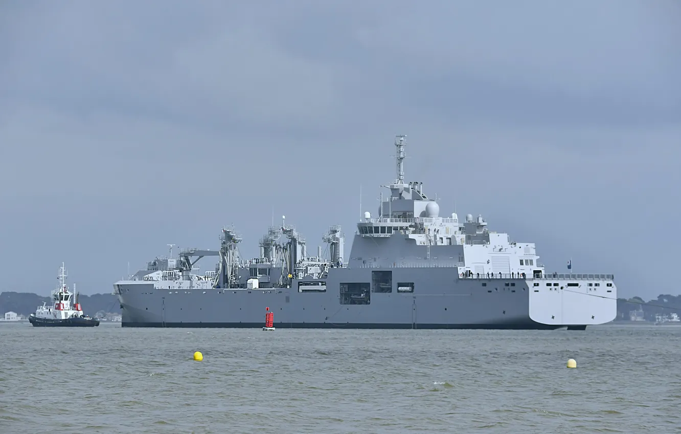 Photo wallpaper towing, French Navy, security ship, Jacques Stosskopf