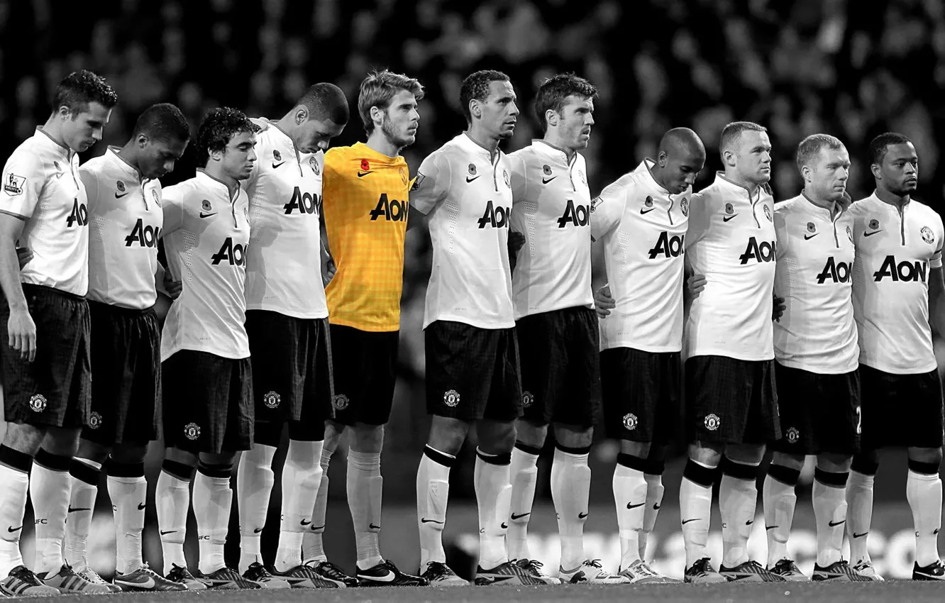 Photo wallpaper red, team, manchester, football, manchester united, player, united, man utd