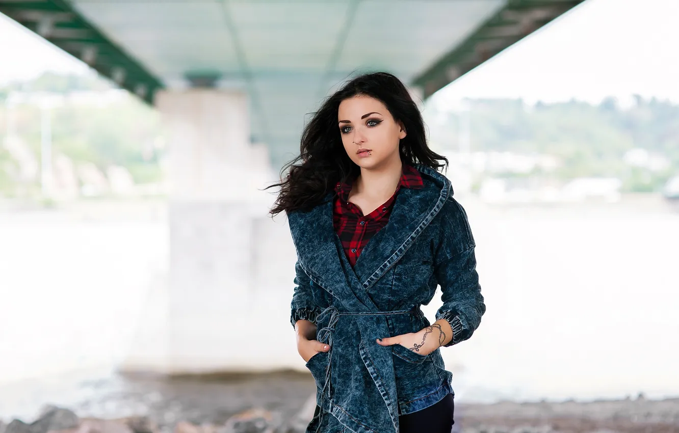 Photo wallpaper look, girl, Jessie