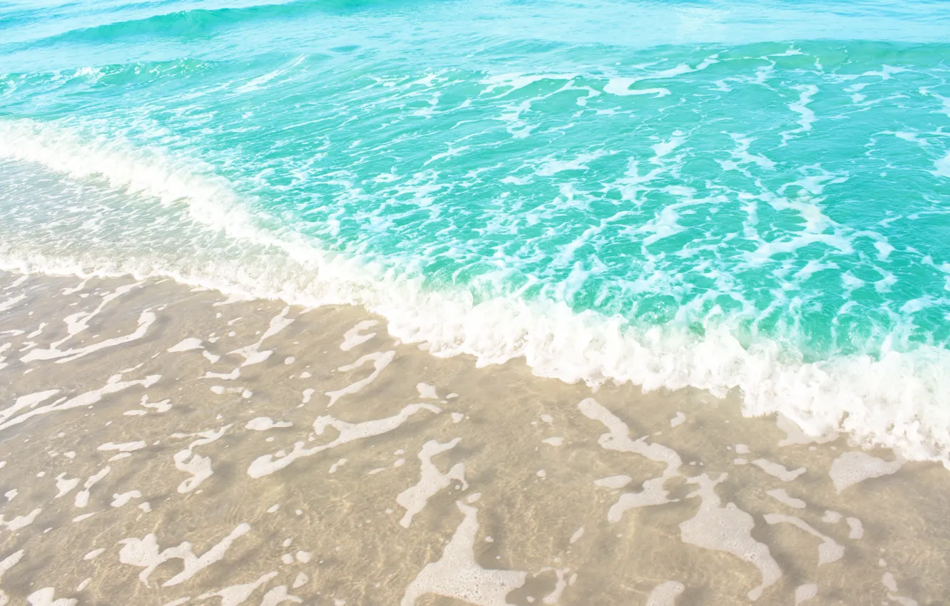 Photo wallpaper sand, sea, wave, beach, summer, summer, beach, sea