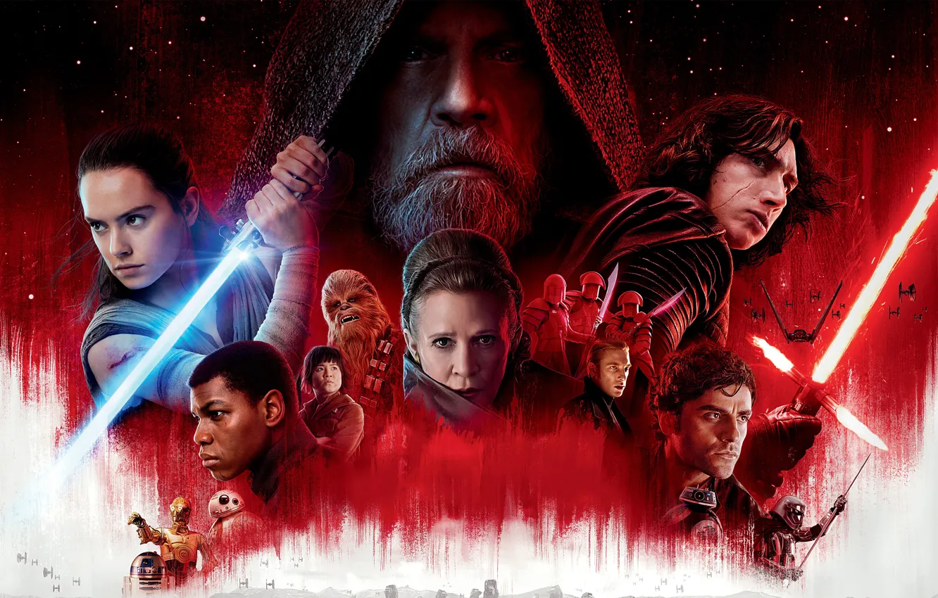 Photo wallpaper red, background, fiction, collage, poster, lightsabers, Oscar Isaac, Oscar Isaac