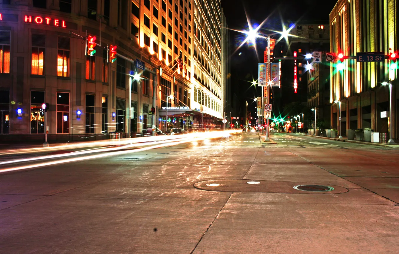 Photo wallpaper city, the city, USA, Cleveland, Ohio, Cleveland