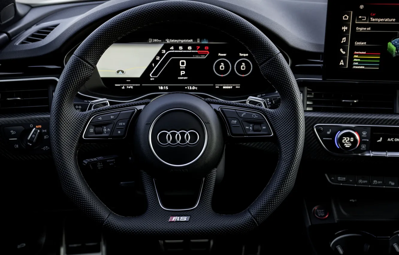 Photo wallpaper Audi, devices, the wheel, RS 5, 2020, RS5 Sportback