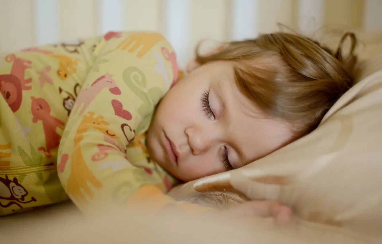 Photo wallpaper children, sleep, baby