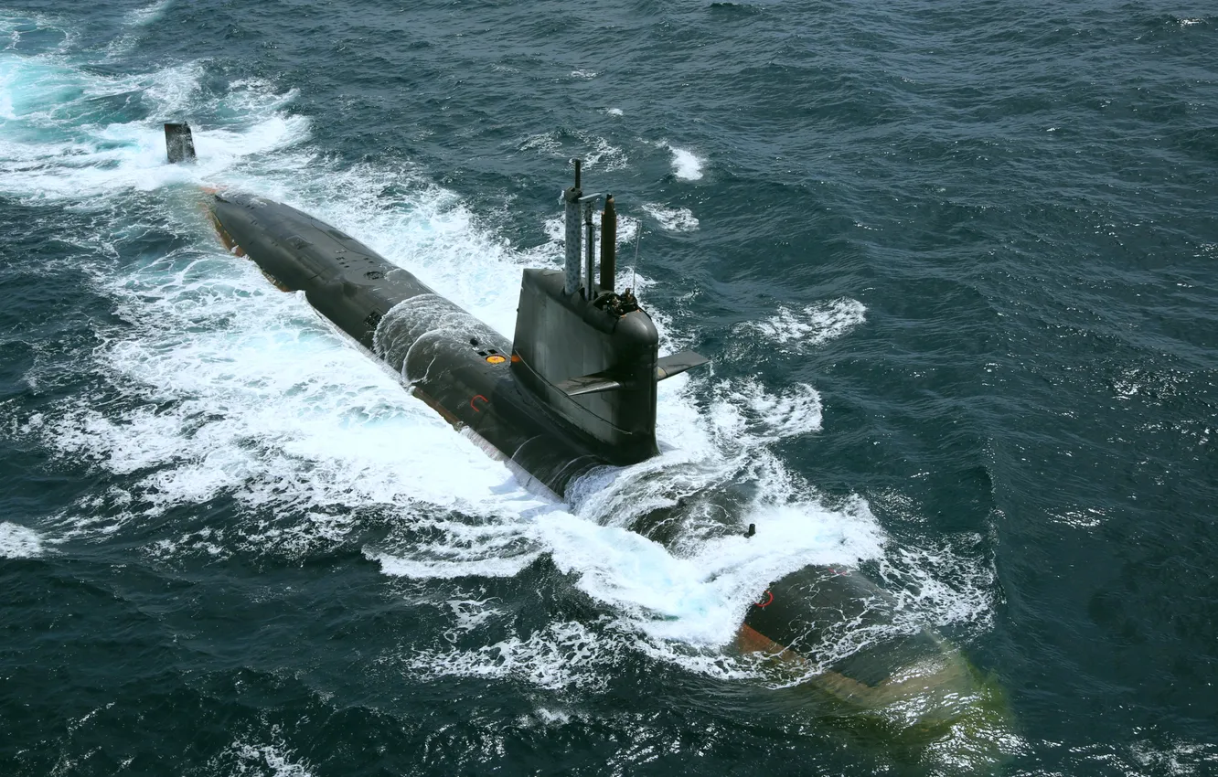 Photo wallpaper India, submarine, 2017, Diesel-electric, THE Kalvari