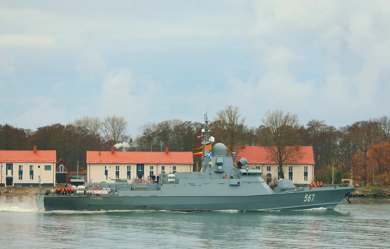 Photo wallpaper ship, hurricane, test, Baltika, rocket, small, karakurt