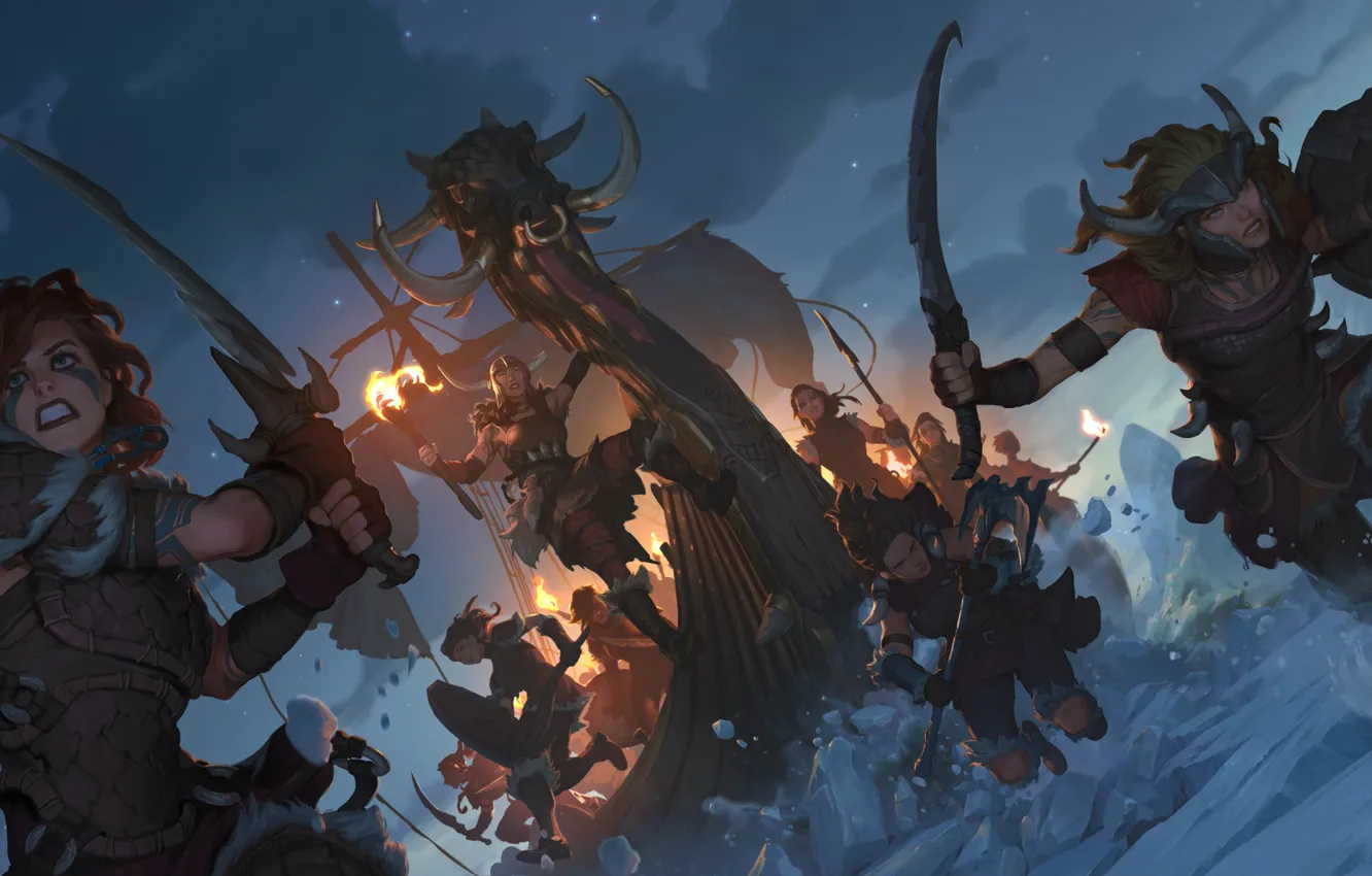 Photo wallpaper ship, pirate, Legends of Runeterra