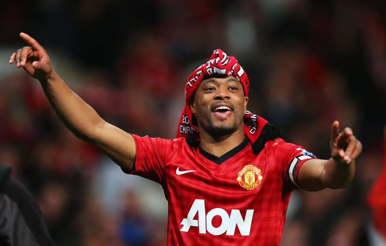 Photo wallpaper Manchester United, Old Trafford, evra, red devil, champ20ns