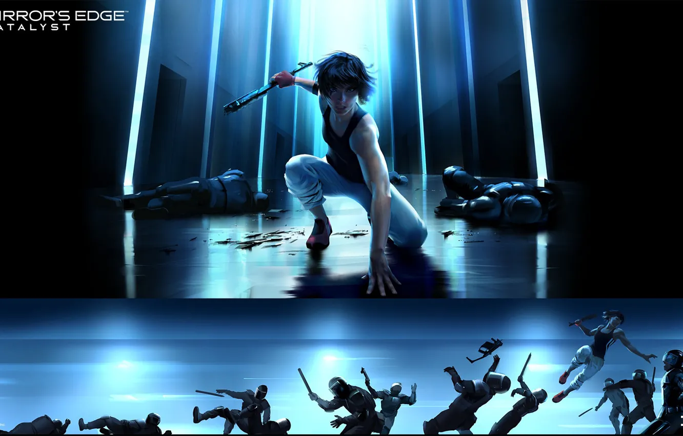 Wallpaper Electronic Arts, DICE, Faith, Mirror's Edge Catalyst images for desktop, section игры