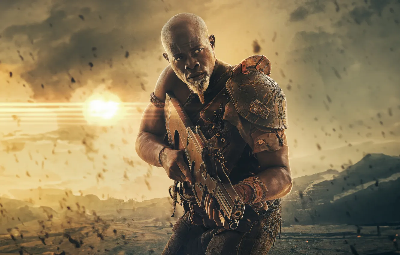 Photo wallpaper look, weapons, Djimon Hounsou, Rebel Moon, Djimon Hounsou, The Rebellious Moon, General Titus