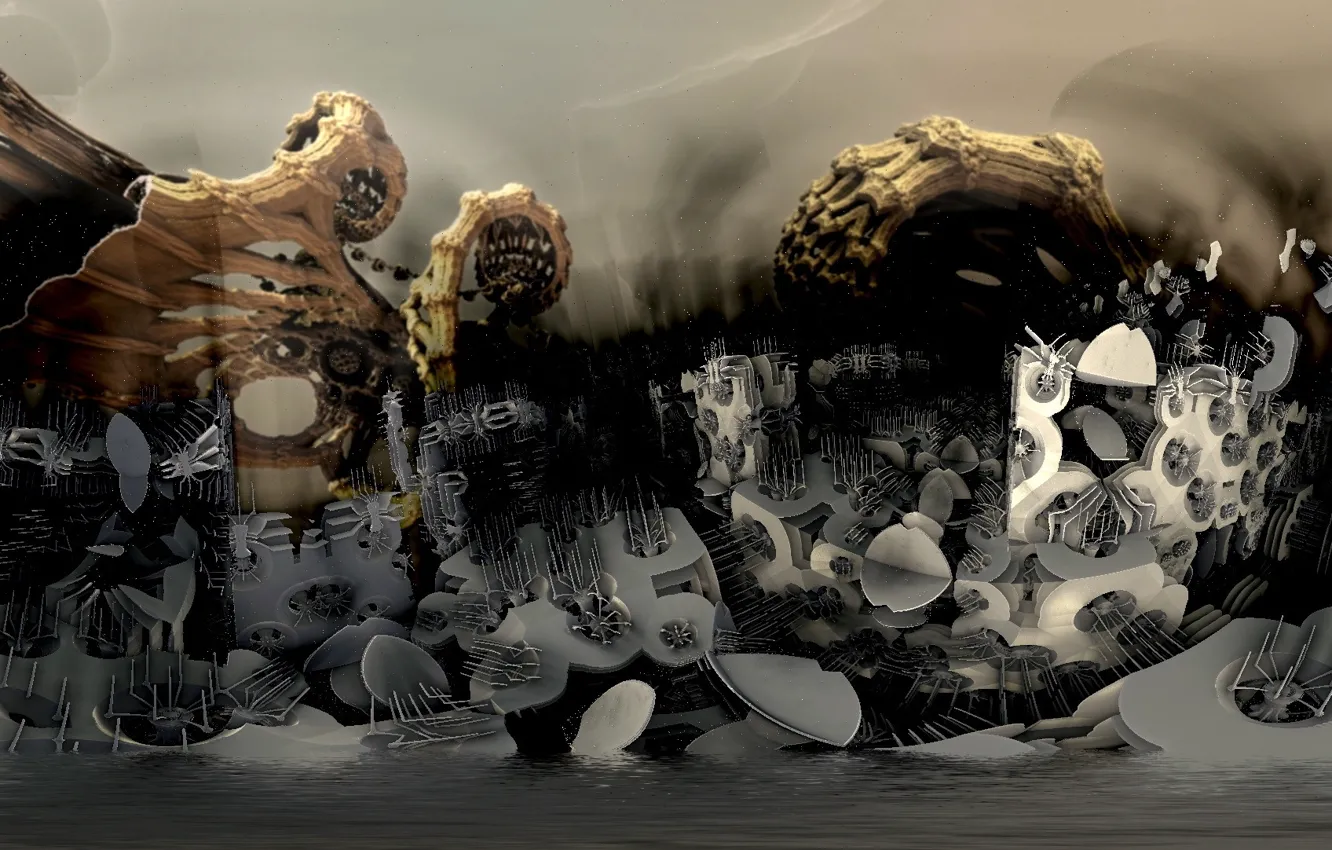 Photo wallpaper abstraction, background, form, Fractal