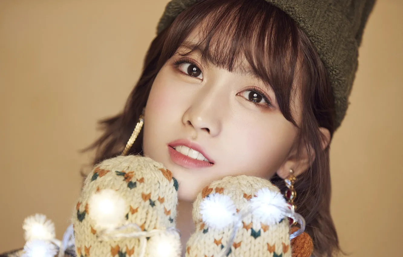 Photo wallpaper girl, Music, Kpop, Momo, Twice, Merry and Happy