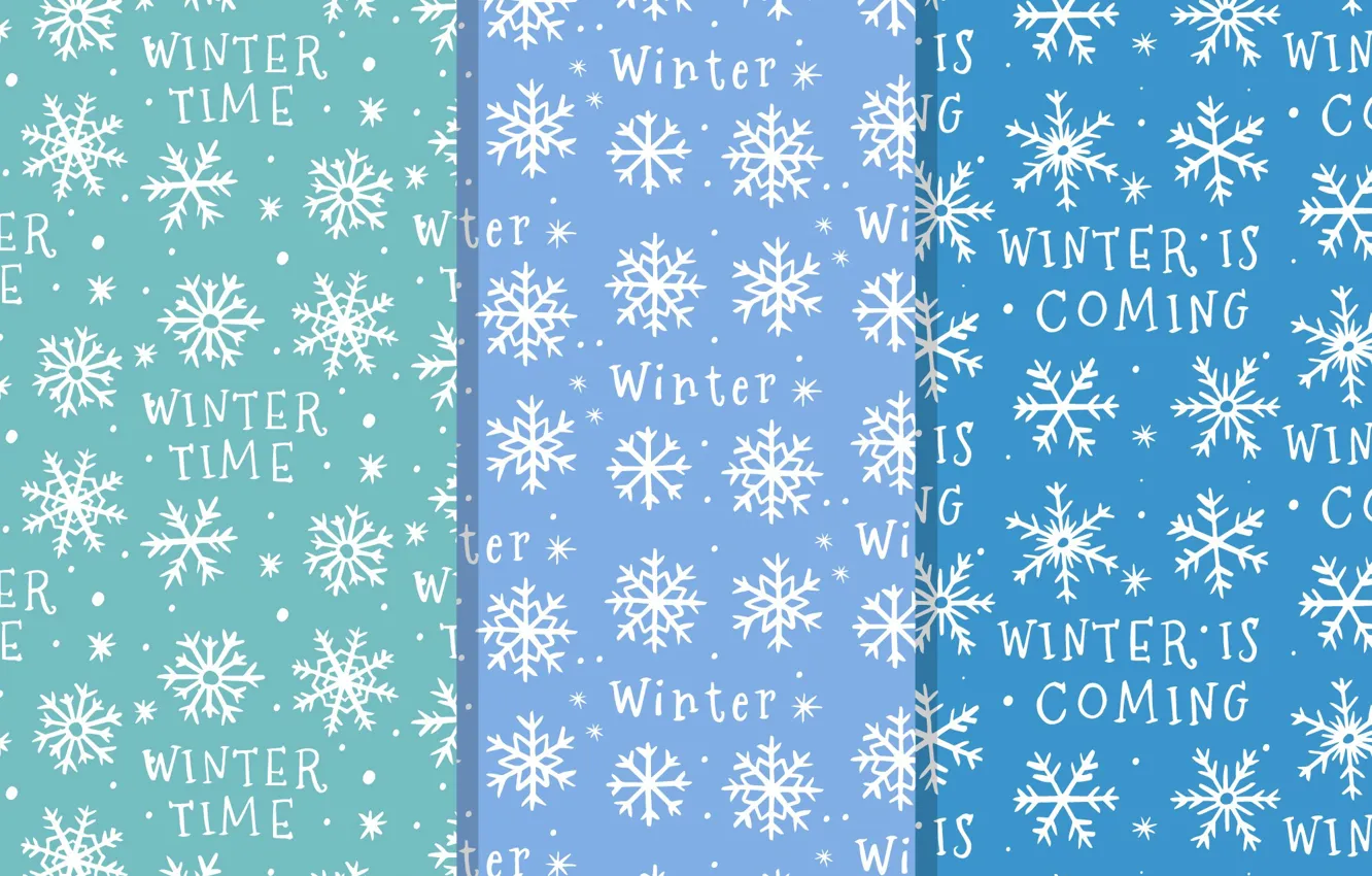 Photo wallpaper winter, snowflakes, background, the inscription, texture