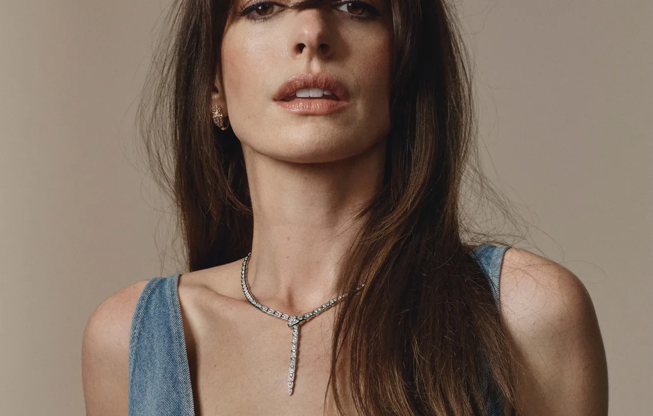 Photo wallpaper look, sweetheart, Anne Hathaway, Anne Hathaway