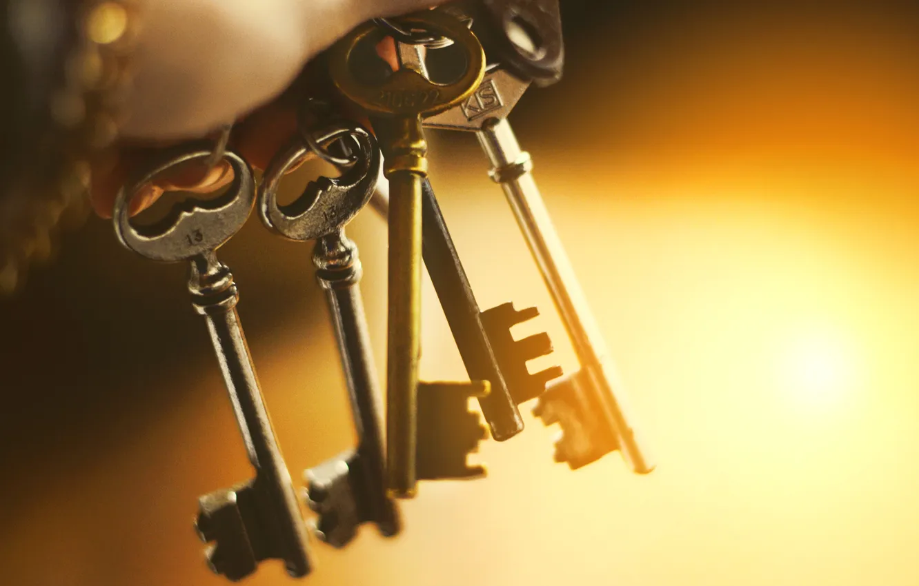 Photo wallpaper keys, a lot, different