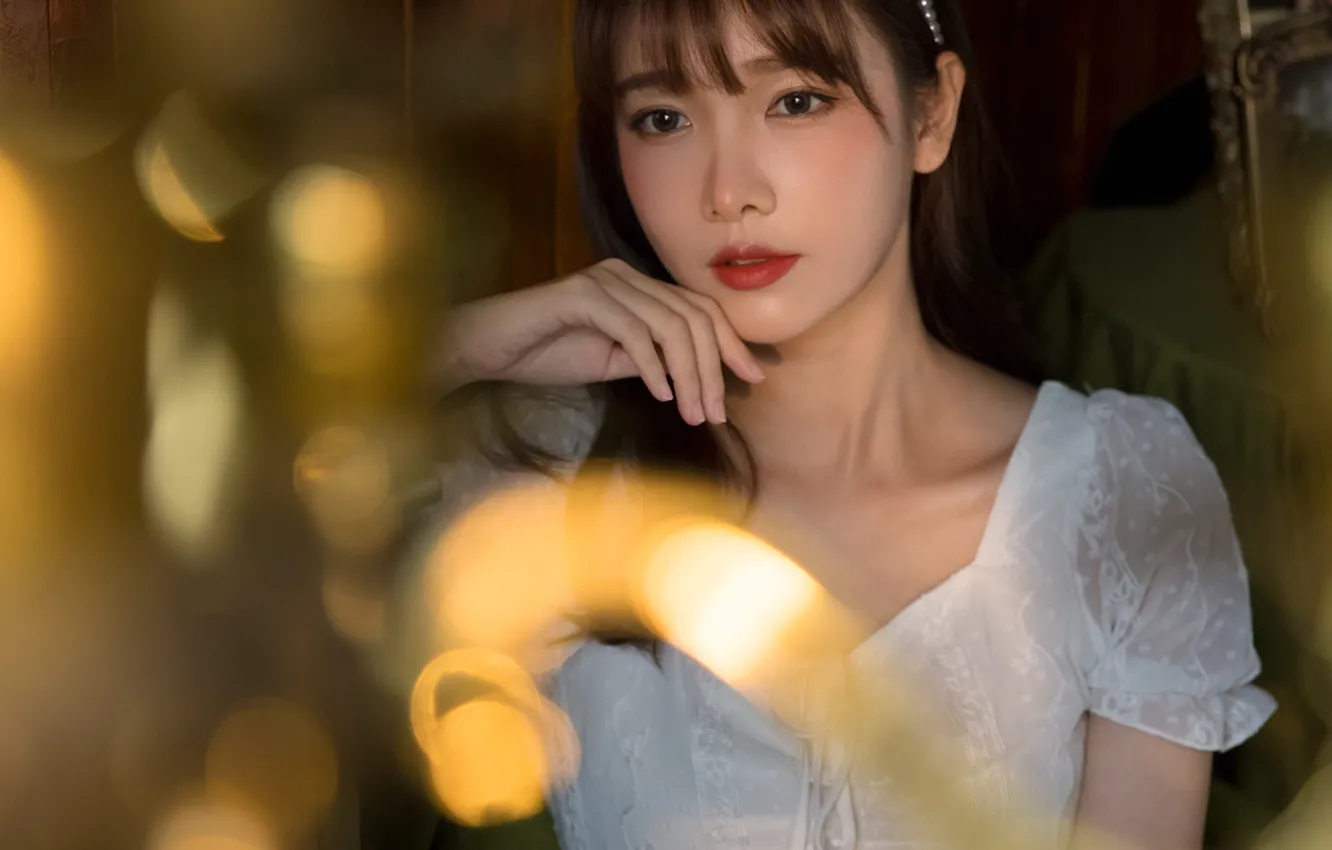 Photo wallpaper woman, beautiful, model, pretty, asian, outdoor