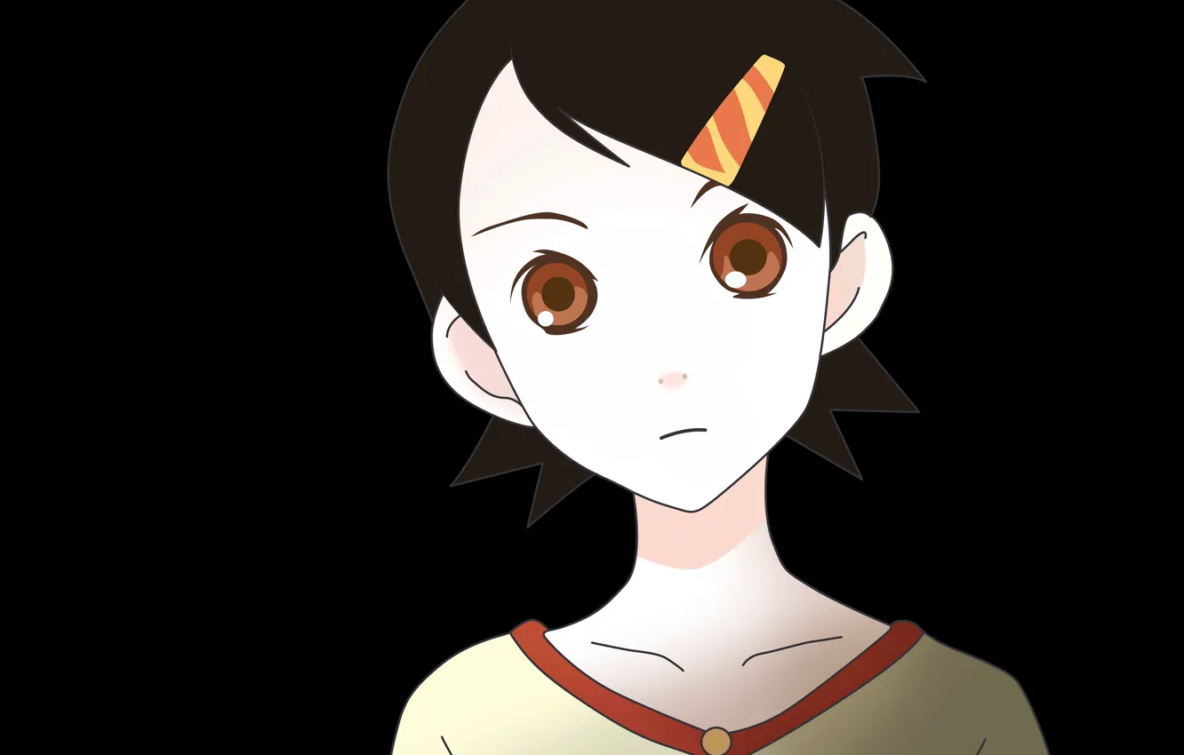 Photo wallpaper look, girl, black background, Sayonara Zetsubou Sensei, Farewell bleak Sensei