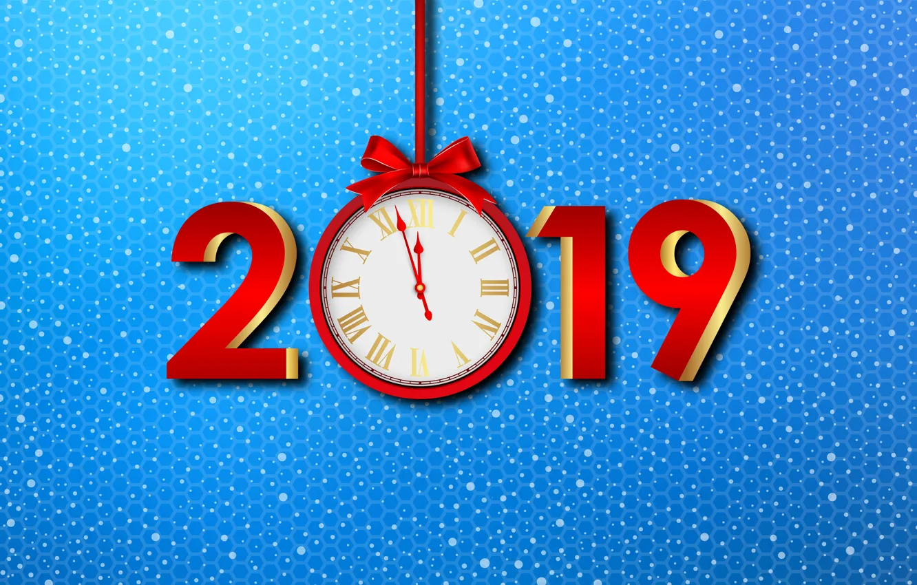 Photo wallpaper snow, snowflakes, background, mood, holiday, watch, new year, minimalism