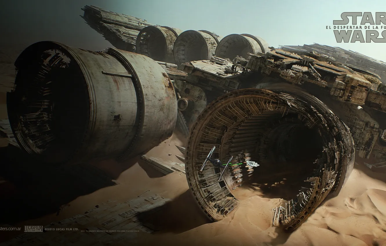Photo wallpaper Star Wars, Star wars, The wrecked ship