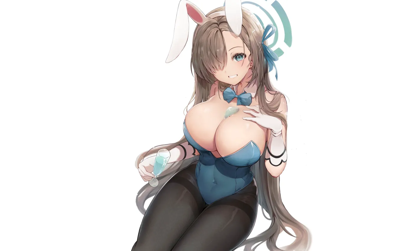 Photo wallpaper girl, hot, sexy, boobs, anime, pretty, blonde, babe