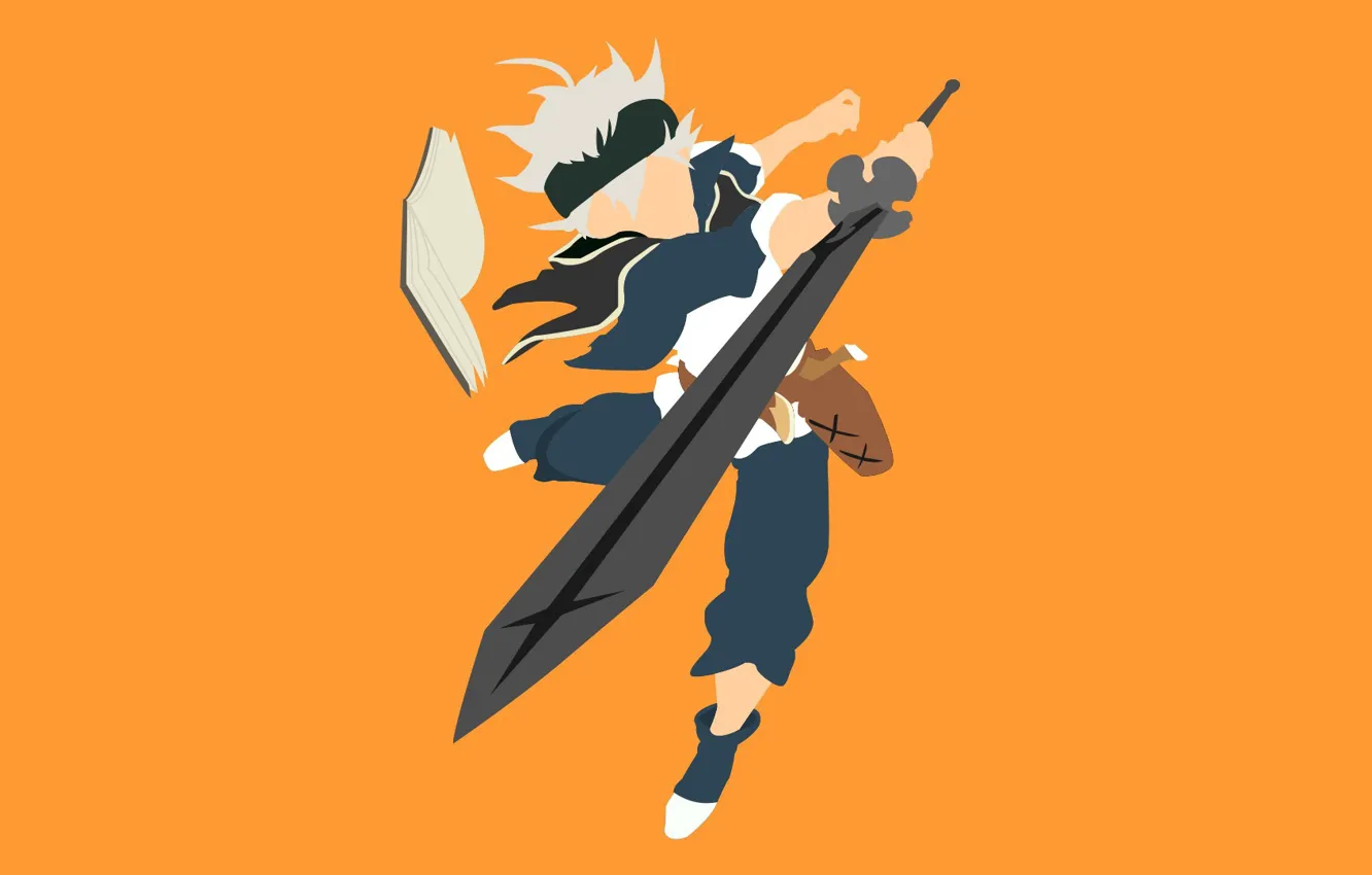 Photo wallpaper sword, weapon, anime, boy, ken, blade, manga, oni